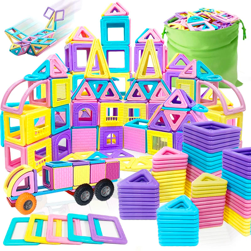 Big Size Magnetic Building Blocks Model Building Blocks Magnetic Blocks Designer Educational Toys for Children 