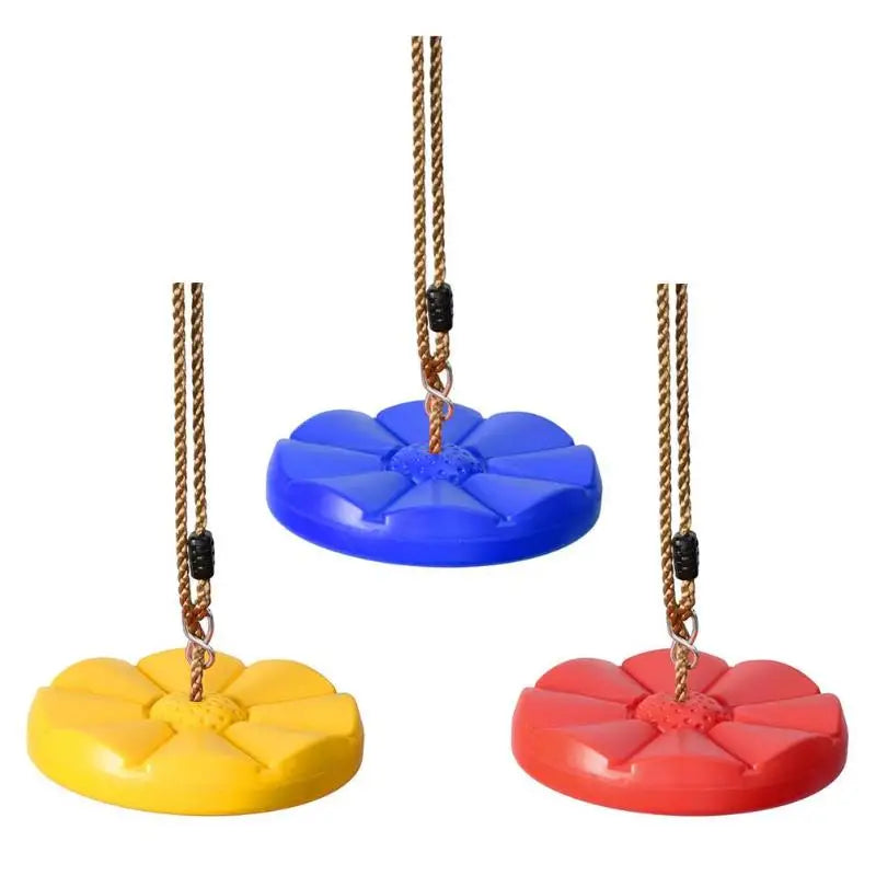 Heavy Duty Disc Swing, Tree Swing with Platforms, Round Swing Seat for Outdoor Play, Easy DIY Addition for Games, Gifts 