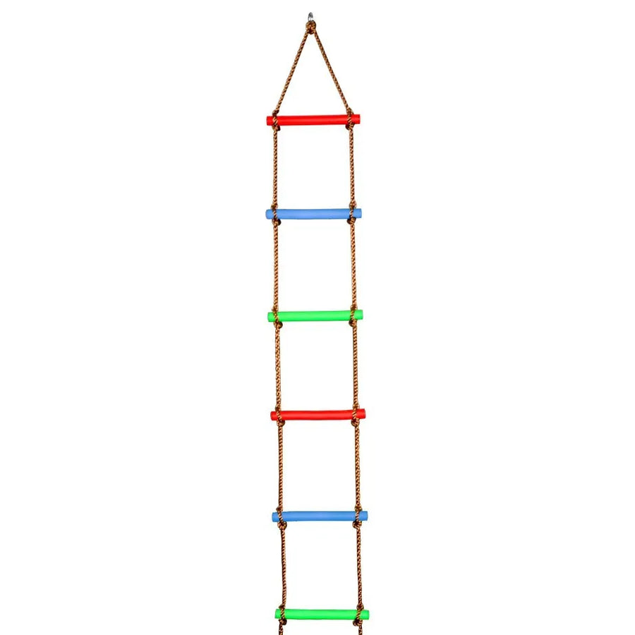 Wooden Rope Ladder Kids Fitness Toy Climbing Game Outdoor Training Activity Safe Sports Rope Rotating Swing 