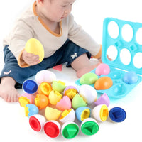 6 Pieces Montessori Baby Smart Eggs Educational Toys for Children Ages 2-4 
