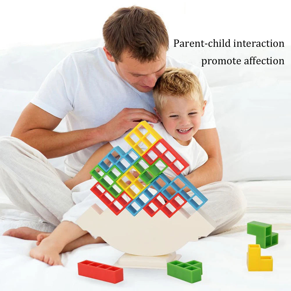 Balance Stacking Board Games Tower Blocks Toys for Family Party Travel Games Building Blocks Puzzle for Kids Adults 