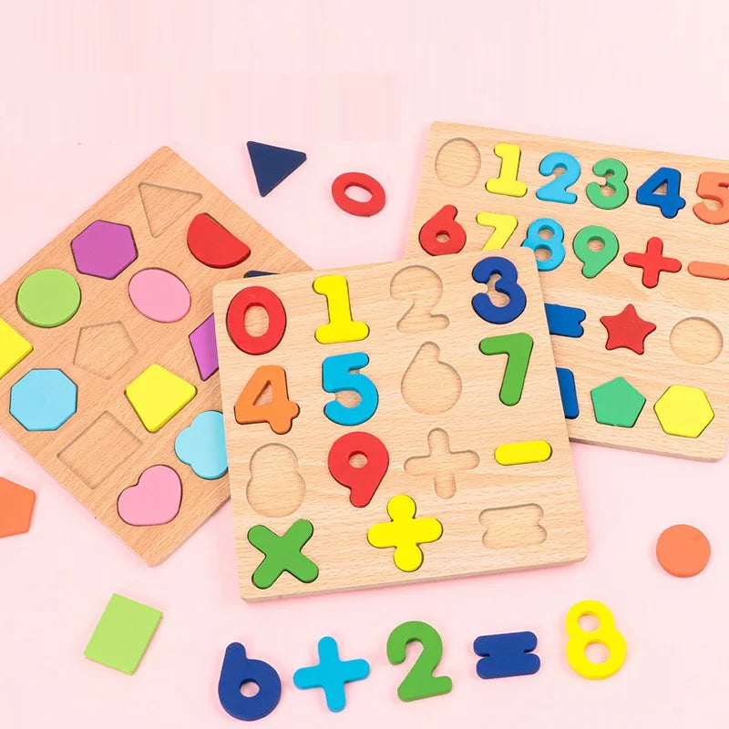 Alfabeto Madera Puzzle - Aprendizaje Preescolar