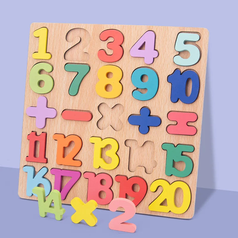 Alfabeto Madera Puzzle - Aprendizaje Preescolar