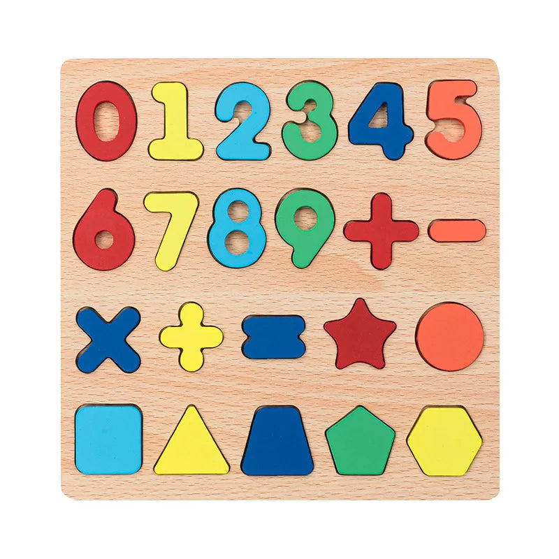 Alfabeto Madera Puzzle - Aprendizaje Preescolar